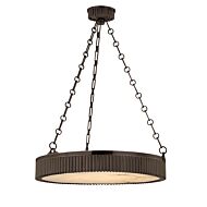 Hudson Valley Lynden 5 Light 8 Inch Pendant Light in Distressed Bronze