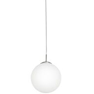 Rondo 1-Light Pendant in Matte Nickel