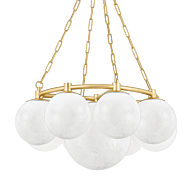 Thornwood 9-Light Chandelier in Aged Brass