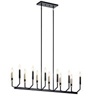 Armand 12 Light Chandelier in Black by Kichler