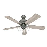 Shady Grove 3-Light 52" Ceiling Fan in Matte Silver