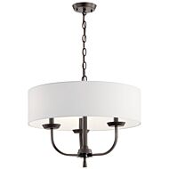 Kennewick Three Light Chandelier in Olde Bronze by Kichler