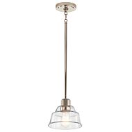 Eastmont 1-Light Mini Pendant in Polished Nickel