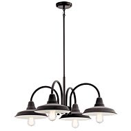 Marrus 4-Light Chandelier in Weathered Zinc