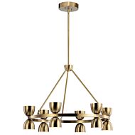 Baland LED Chandelier in Brushed Natural Brass by Kichler