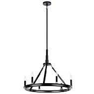 Emmala 6-Light Chandelier in Black