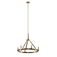 Emmala Six Light Chandelier in Brushed Natural Brass by Kichler