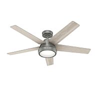 Burroughs 2-Light 52" Ceiling Fan in Matte Silver