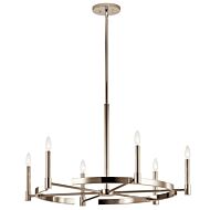 Tolani Six Light Chandelier in Polished Nickel by Kichler