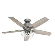 Gatlinburg 4-Light 52" Ceiling Fan in Matte Silver