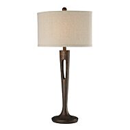 Martcliff 1-Light Table Lamp in Burnished Bronze