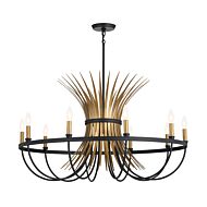 Baile 10-Light Chandelier in Black