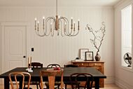 Karthe 9-Light Chandelier in Brushed Nickel