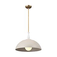 Fira One Light Pendant in Greige by Kichler