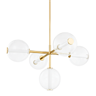 Richford LED Chandelier in Aged Brass by Hudson Valley