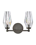 Hinkley Ana 2-Light Bathroom Vanity Light In Black Oxide