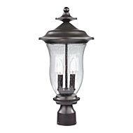 Trinity 2-Light Outdoor Post Mount in Oil Rubbed Bronze