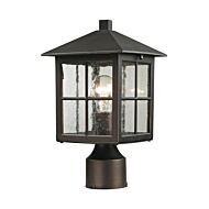 Shaker Heights 1-Light Outdoor Post Mount in Hazelnut Bronze