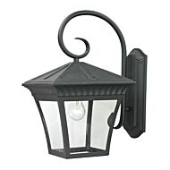 Ridgewood 1-Light Outdoor Wall Sconce in Matte Textured Black