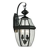 Ashford 2-Light Outdoor Wall Sconce in Black