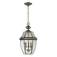 Three Light Outdoor Pendant