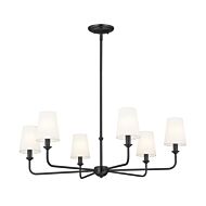 Pallas 6-Light Chandelier in Black