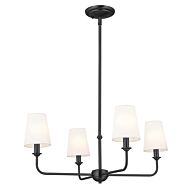 Pallas 4-Light Mini Chandelier in Black