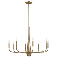 Deela Eight Light Chandelier in Champagne Bronze by Kichler