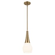 Deela One Light Pendant in Champagne Bronze by Kichler