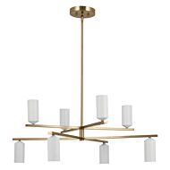 Gala 8-Light LED Chandelier in Champagne Bronze