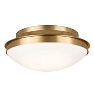 Bretta Three Light Flush Mount in Brushed Natural Brass by Kichler