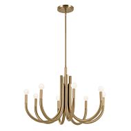 Odensa Eight Light Chandelier in Champagne Bronze by Kichler