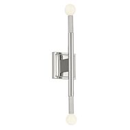 Odensa Two Light Wall Sconce in Polished Nickel by Kichler