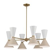 Phix 12-Light Chandelier in Champagne Bronze