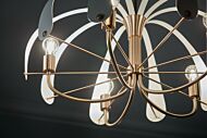 Petal Five Light Chandelier in Champagne Bronze by Kichler