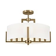 Malen Eight Light Semi Flush Mount in Champagne Bronze by Kichler