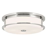 Brit 4-Light Flush Mount in Polished Nickel