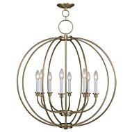 Milania 8-Light Chandelier in Antique Brass