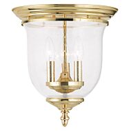 Legacy 3-Light Ceiling Mount in Polished Brass