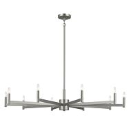 Erzo 10-Light Chandelier in Satin Nickel