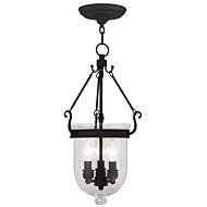 Jefferson 3-Light Pendant in Black