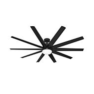 Overton 2-Light 72" Ceiling Fan in Matte Black