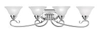 Coronado 4-Light Bathroom Vanity Light in Polished Chrome