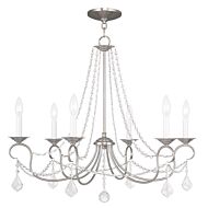 Pennington 6-Light Chandelier in Brushed Nickel