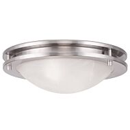 Ariel 2-Light Ceiling Mount in Brushed Nickel