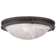 Ariel 3-Light Ceiling Mount in Bronze