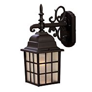 Nautica 1-Light Matte Black Wall Light