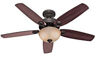 Hunter Builder Deluxe 2 Light 52 Inch Indoor Ceiling Fan in New Bronze