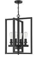 Craftmade Chicago 4 Light Chandelier in Flat Black