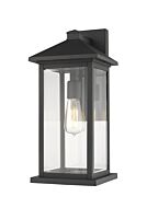 Z-Lite Portland 1-Light Outdoor Wall Sconce In Black